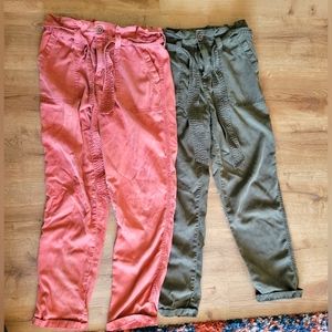 Maurice's Paper Bag Pants x2